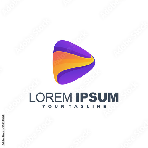 awesome hexagon gradient logo design