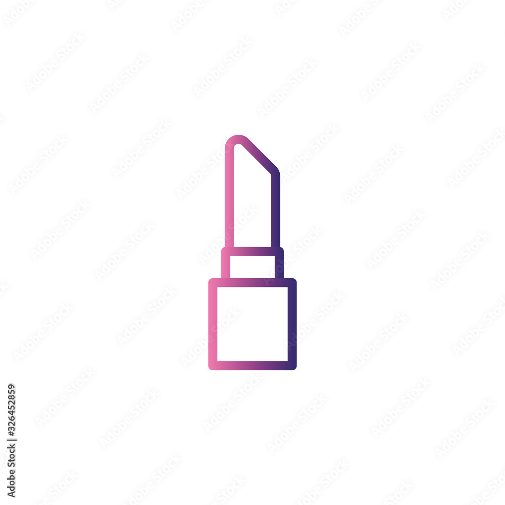 lipstick open, gradient style icon lipstick open, gradient style icon