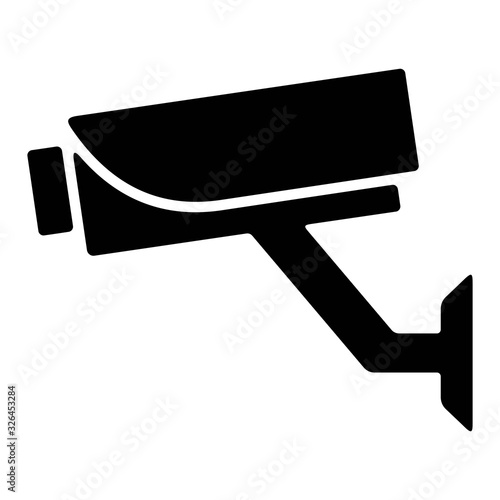 Video surveillance icon vector illustration. CCTV Camera, Security camera symbols. 7/24 video monitoring illustration for perfect mobile and web UI designs.