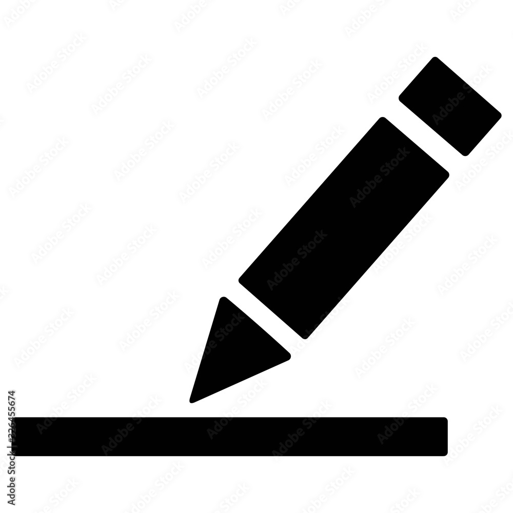 Pen Icon. Edit document, modify text, change content signs. Pencil, writing, education concept. Pen Icon. Edit document, modify text, change content signs. Pencil, writing, education concept.