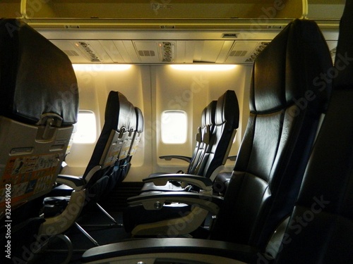 interior of a airplane