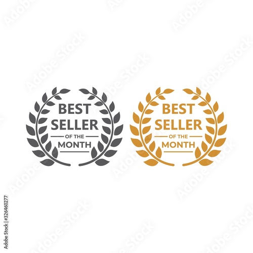 Best seller of the month. Vector logo icon template