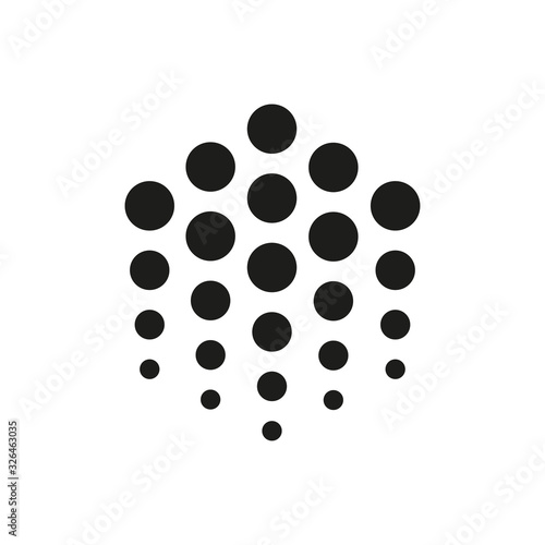 Technology concept logo design. Electronic network sign. Business industry symbol. Vector illustration. EPS 10
