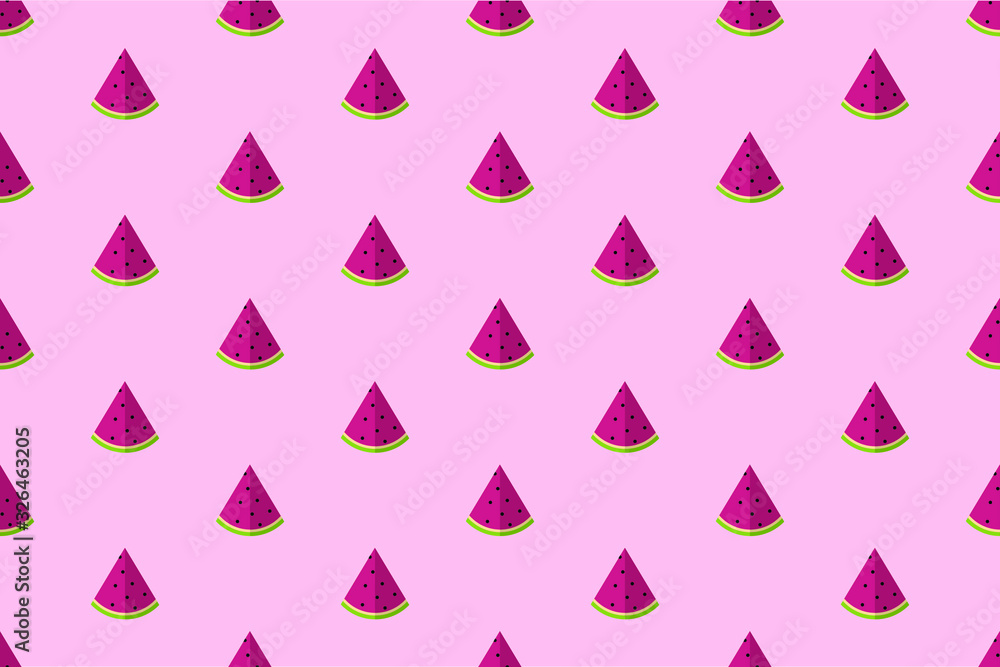 Watermelon slices vector pattern. Watermelon slices vector pattern.