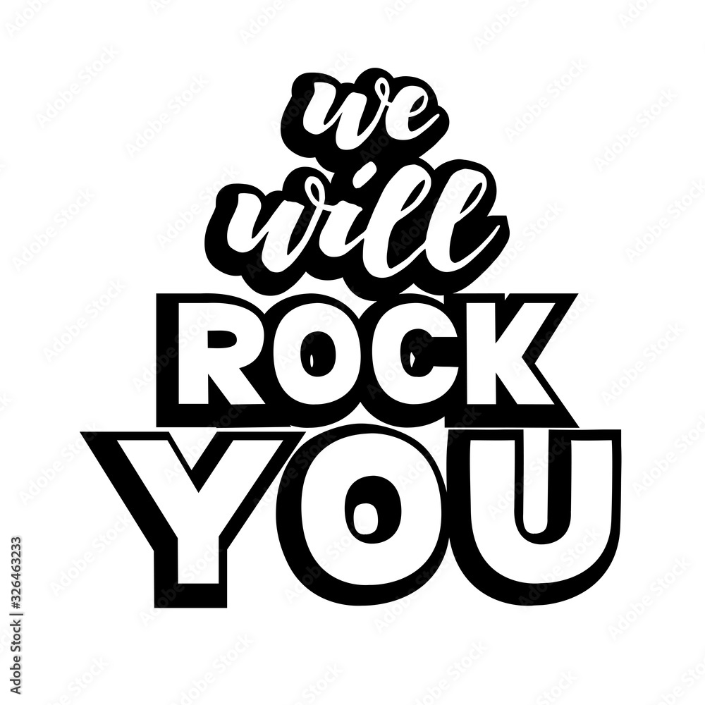 we-will-rock-you-vector-de-stock-adobe-stock