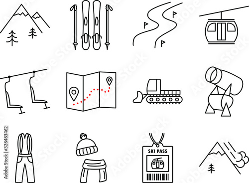 set of icons