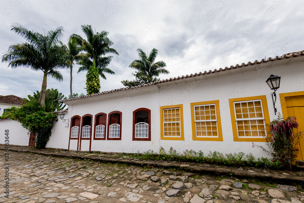 Historical Center in Paraty, Imperial Colonial Town Near Rio de Janeiro, Brazil