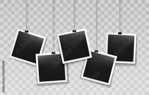 Hanging instant photo frames