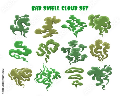 Green fumes bad smell clouds