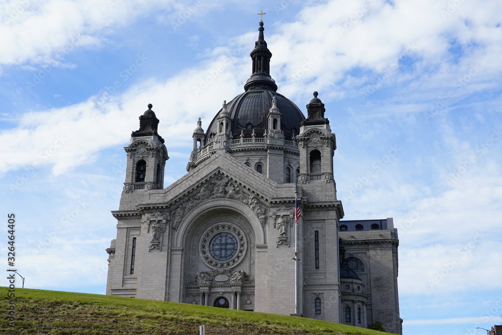 Mighty Roman Catholic Church, Cathedral of Saint Paul stands in great awe over St. Paul, Minnesota. The building opened in 1915.