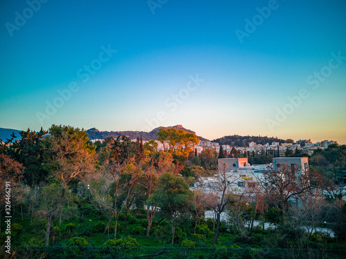 Athens city beautiful landscape