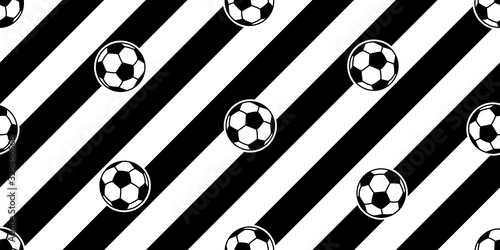ball football soccer seamless pattern vector sport cartoon stripes scarf isolated repeat wallpaper tile background illustration doodle design