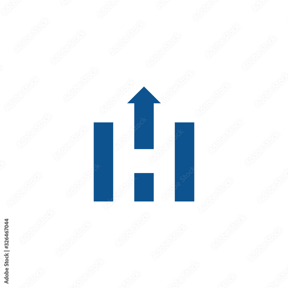 Letter H logo icon design template elements. Vector color sign. Letter H logo icon design template elements. Vector color sign.