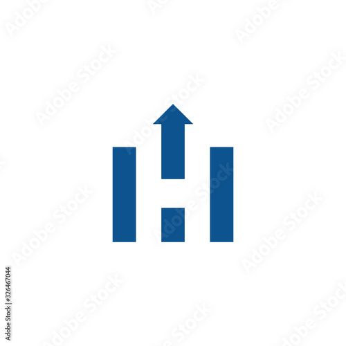Free Download Letter H logo icon design template elements. Vector color sign. - GFXLoad
