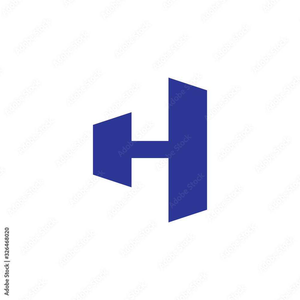 Letter H logo icon design template elements. Vector color sign. Letter H logo icon design template elements. Vector color sign.