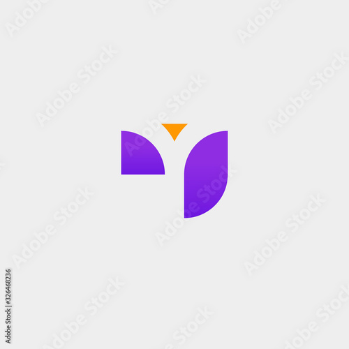 Letter Y Modern Logo Design Vector Illustration