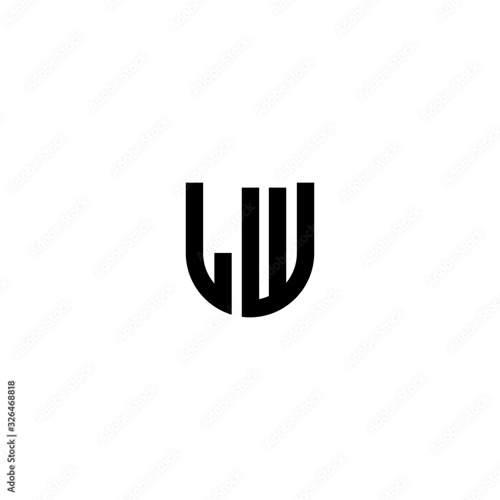 LW L W Letter Initial Logo Design LW L W Letter Initial Logo Design
