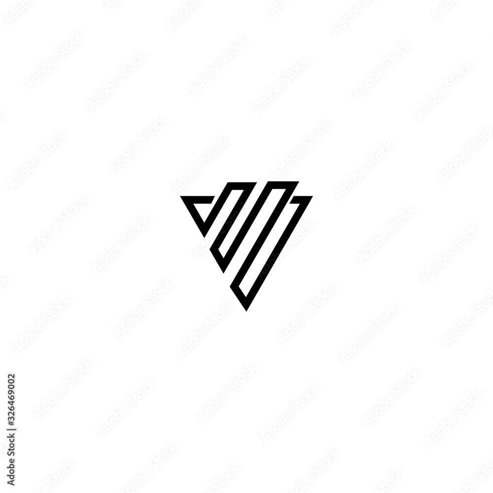 V Letter Initial Logo Design