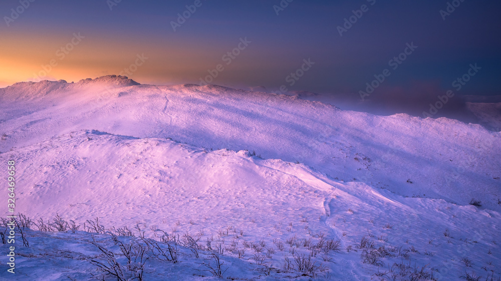 Fototapeta premium Stunning mountain landscape. Bieszczady Mountains. Poland.