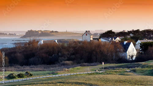 Portivy village in the Quiberon wild coast photo