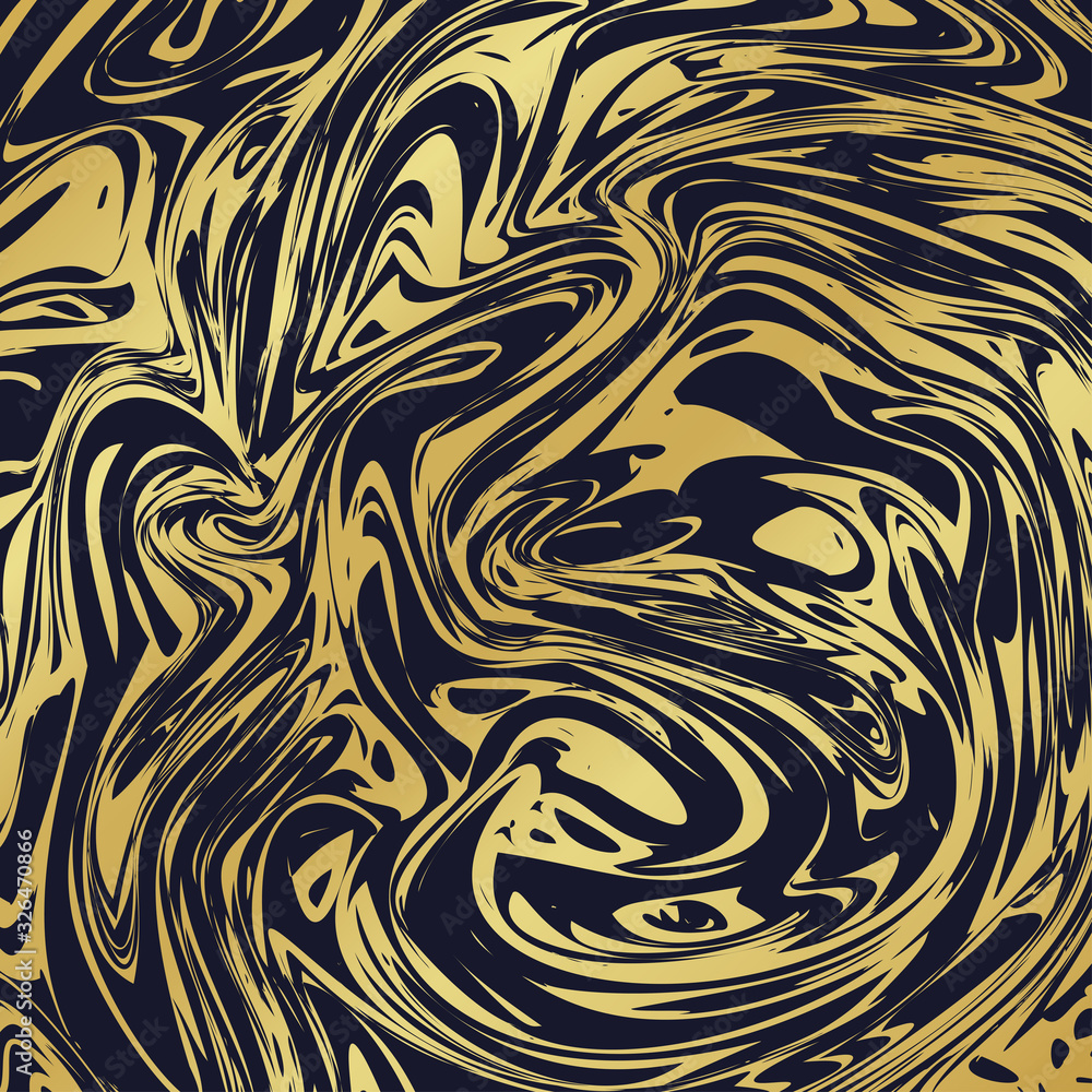 Black marble texture with golden streaks. Vector gold marble background ...