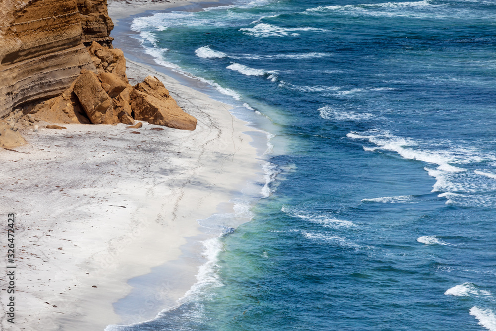 Obraz premium View of the coastline Paracas National Reserve, Peru.