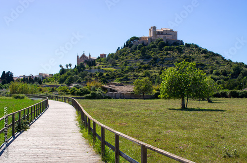 Fortified church in Arta, Mallorca, Spain photo