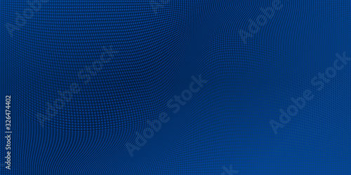 Modern dark blue dots presentation background. Vector illustration design for presentation, banner, cover, web, flyer, card, poster, wallpaper, texture, slide, magazine, and powerpoint. 