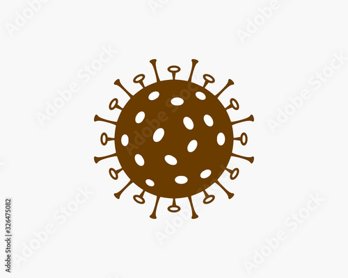 Virus, disease, flu icon. Vector illustration, flat design.