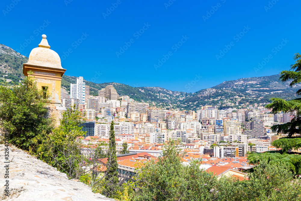 Cityscape of Monte Carlo in principality of Monaco, southern France