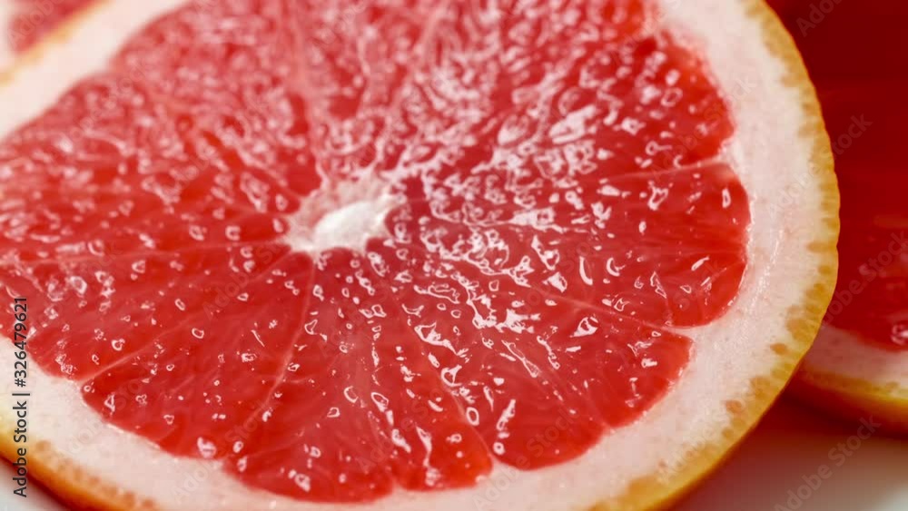Close up of Slice of Juicy Grapefruit Close up of Slice of Juicy Grapefruit