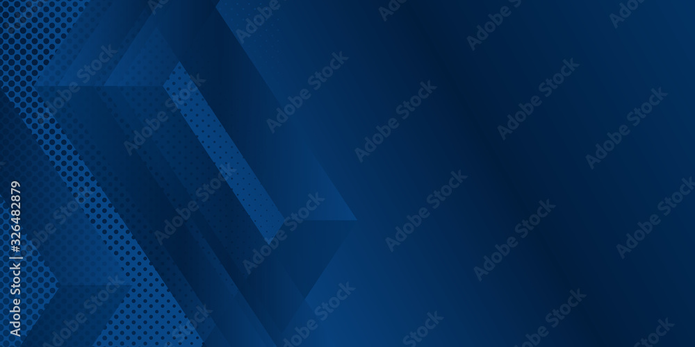 Obraz premium Modern blue presentation background with copy space.
