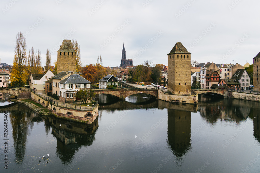 Fototapeta premium Exploring the streets of Strassburg in France