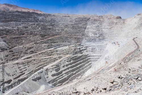 Big copper mine in northern Chile photo