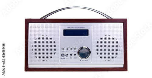 Obraz na plátně DAB digital radio on white background