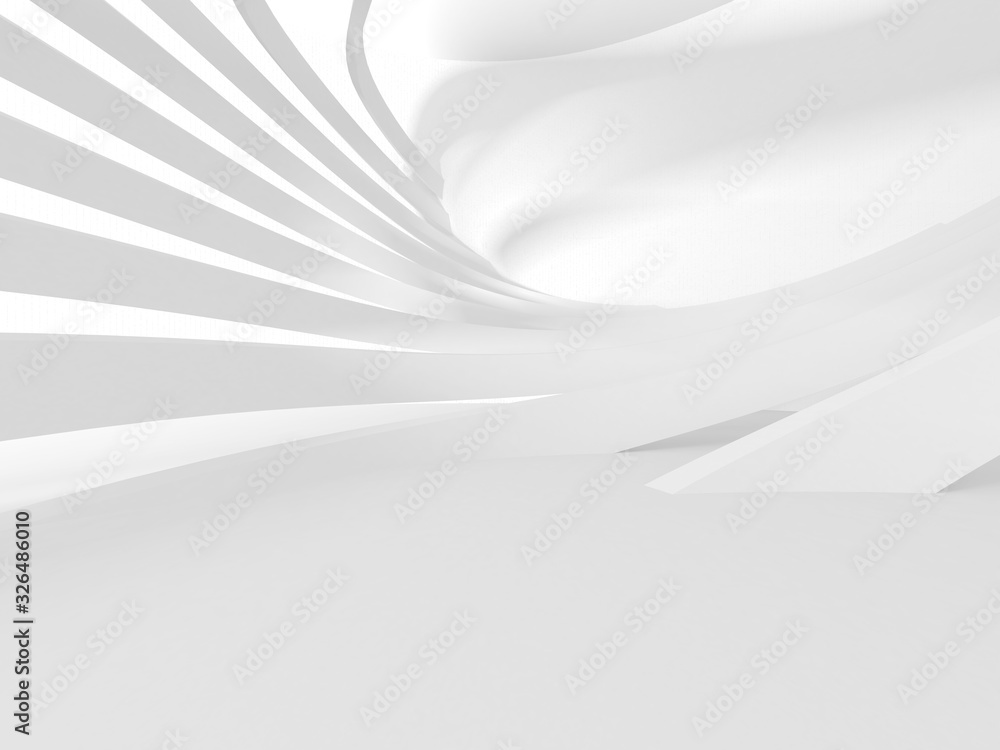 Abstract White Architecture Design Concept Abstract White Architecture Design Concept
