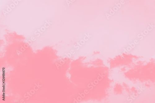 Pastel pink coral gradient abstract background. Pink watercolor abstract sky background