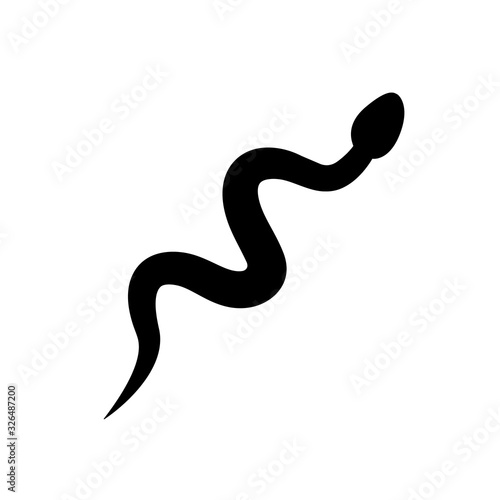 Snake icon, logo isolated on white background