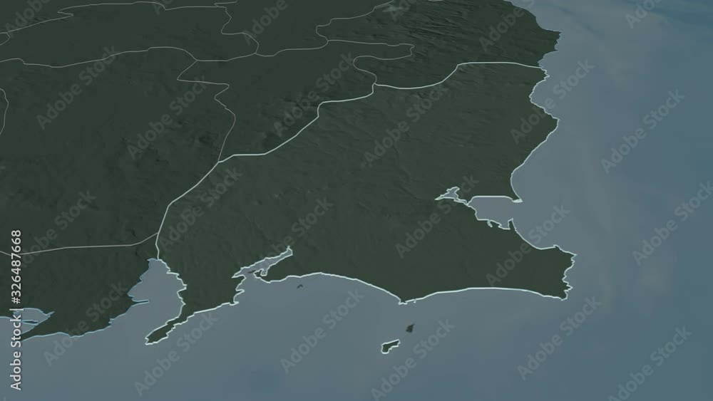 Wexford, county with its capital, zoomed and extruded on the administrative map of Ireland in the conformal Stereographic projection. Animation 3D Wexford, county with its capital, zoomed and extruded on the administrative map of Ireland in the conformal Stereographic projection. Animation 3D