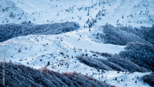 Fototapeta Naklejka Na Ścianę i Meble -  Stunning mountain landscape. Bieszczady Mountains. Poland.