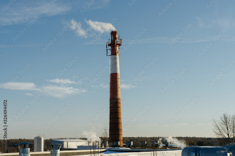 Naklejka premium pipe with smoke