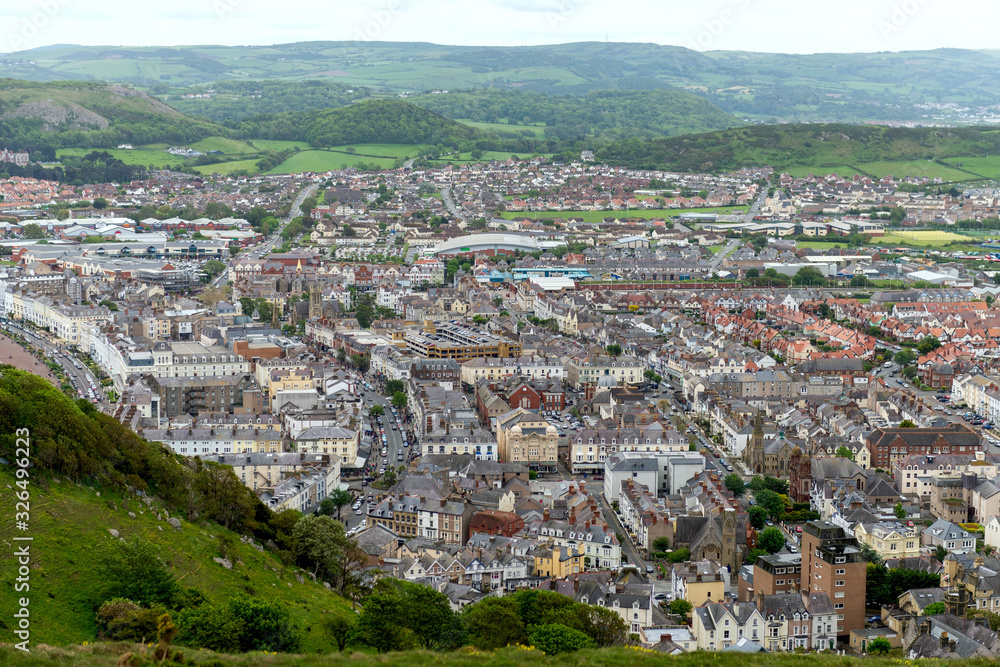 View of Llandudno - town in Wales, United Kingdom in a summer day