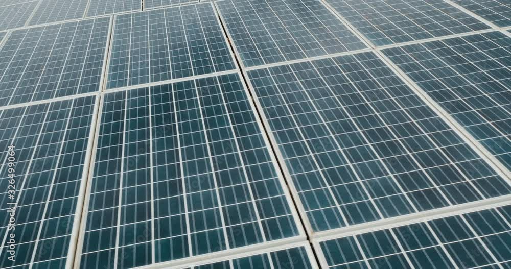 An endless array of solar panels An endless array of solar panels