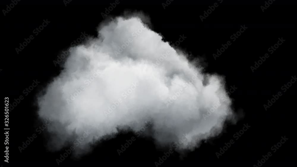4k isolated cloud on transparent background,, ready for compositing