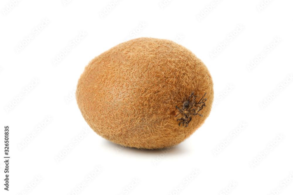 Ripe fresh kiwi isolated on white background Ripe fresh kiwi isolated on white background