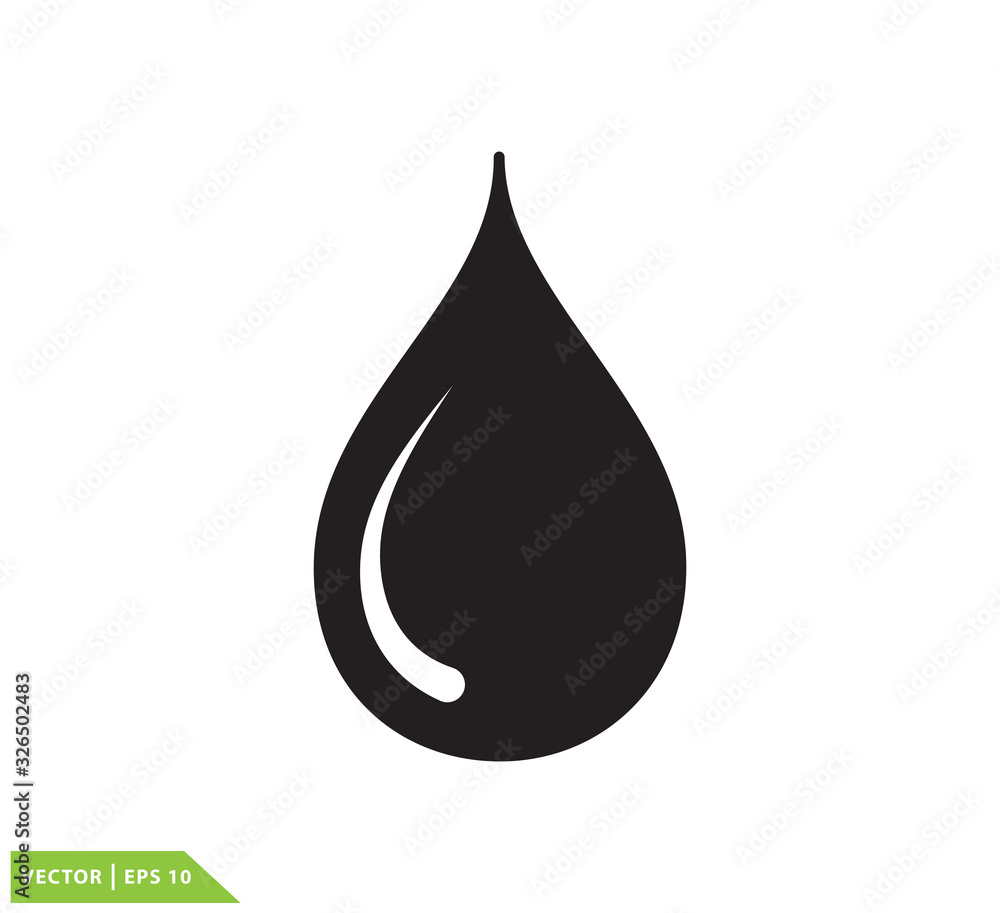 Drop water icon vector logo illustration Drop water icon vector logo illustration