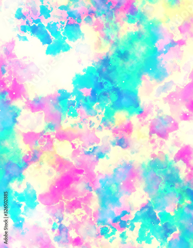 Galaxy background with colorful abstract texture Cosmic stars Illustration for artwork, party flyers, posters, banners