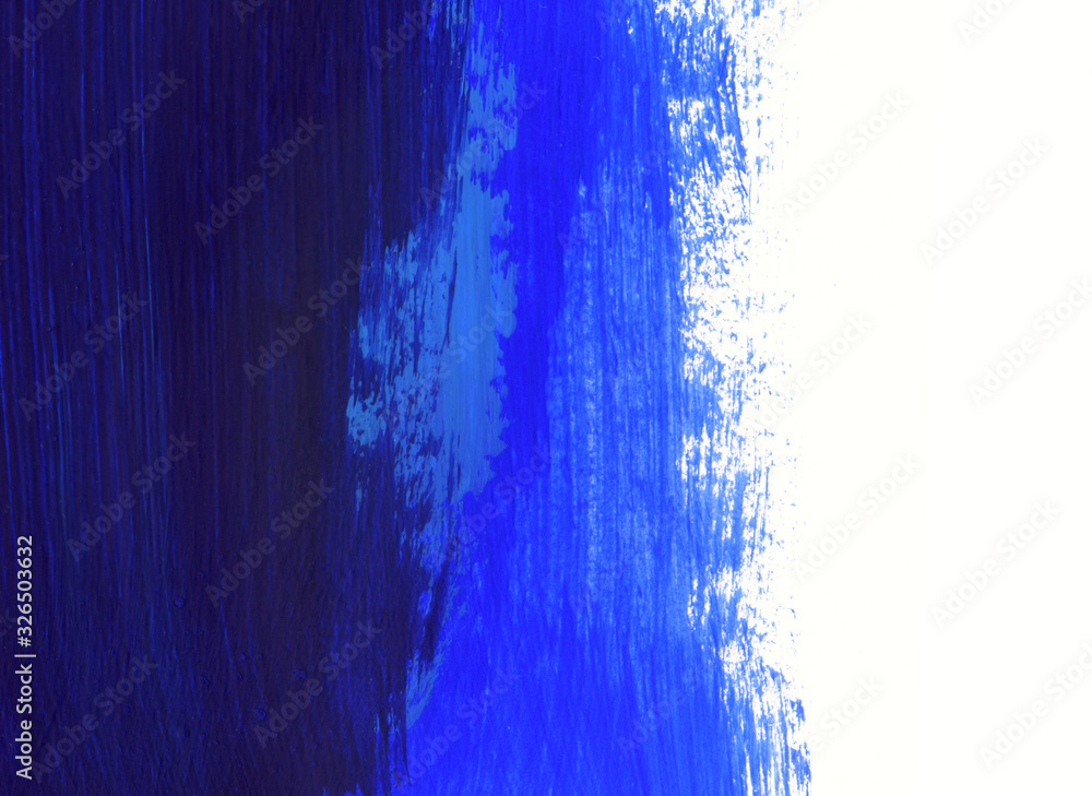 Blue and white hand drawn paint background Blue and white hand drawn paint background