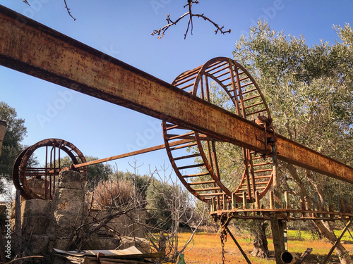 Noria, a ancient hydropowered mill photo