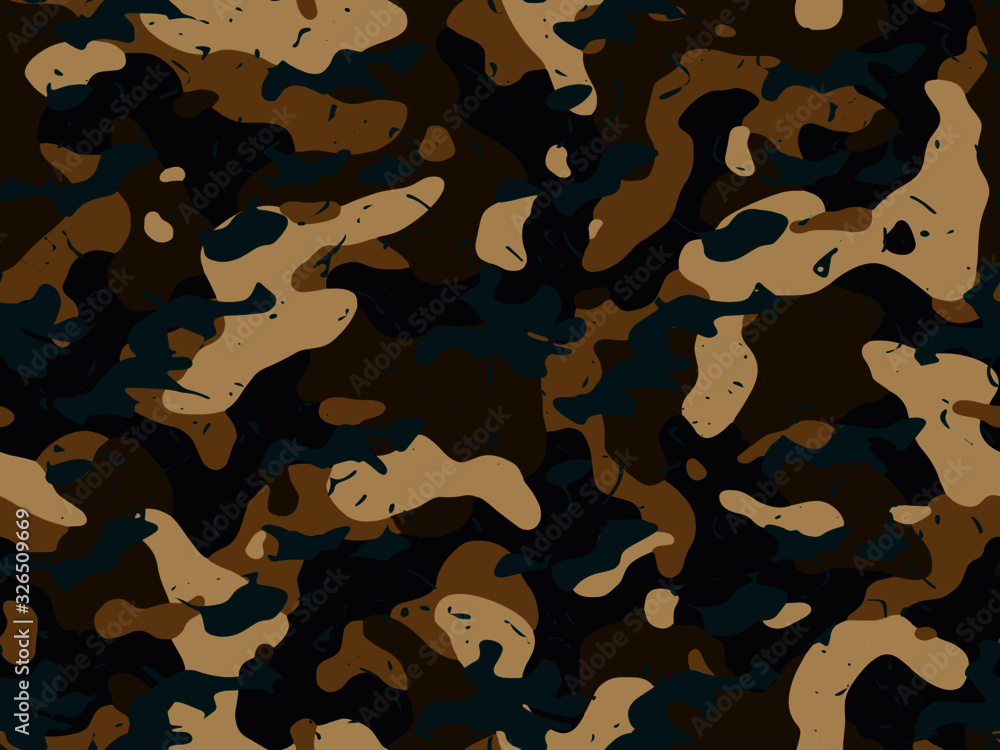 Army Camo Pattern Fabric, Wallpaper and Home Decor